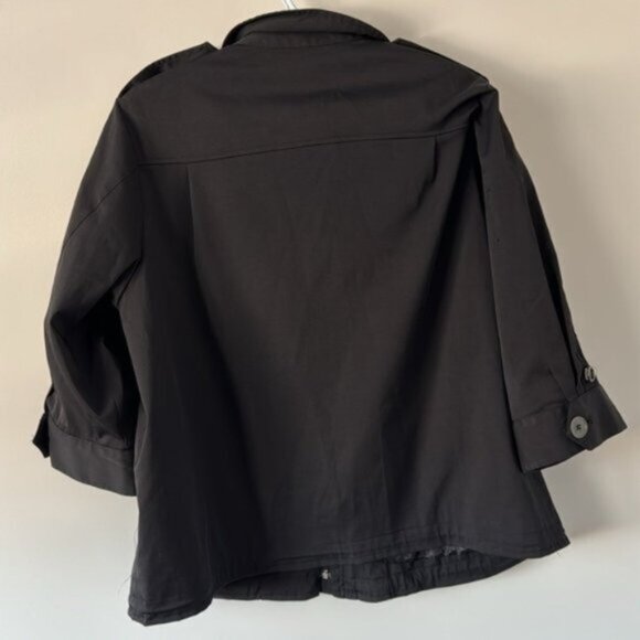 Trenz Women By Theresa Renz Black Spring Light Jacket Plus Size 1X - Picture 7 of 11
